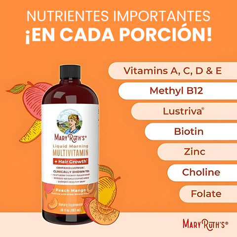 MaryRuth’s Multivitamínico Líquido + Lustriva®
