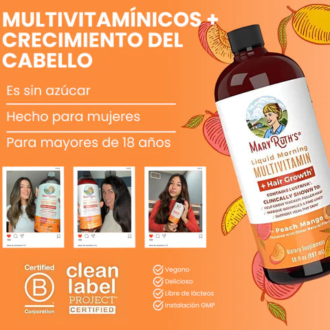 MaryRuth’s Multivitamínico Líquido + Lustriva®